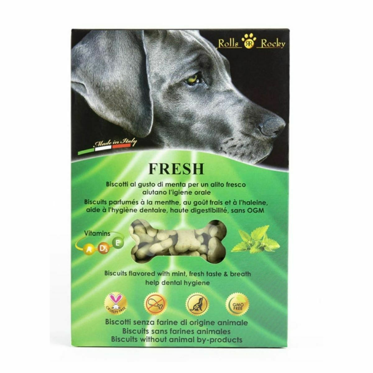 Λιχουδιά σκύλου Μπισκότο Rolls Rocky(300gr)