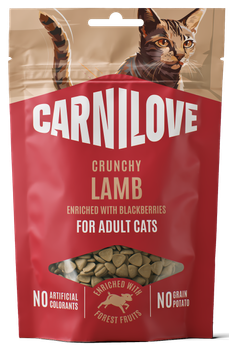 Λιχουδιά γάτας GRAINFREE CARNILOVE Crunchy Cat Snack (50gr)