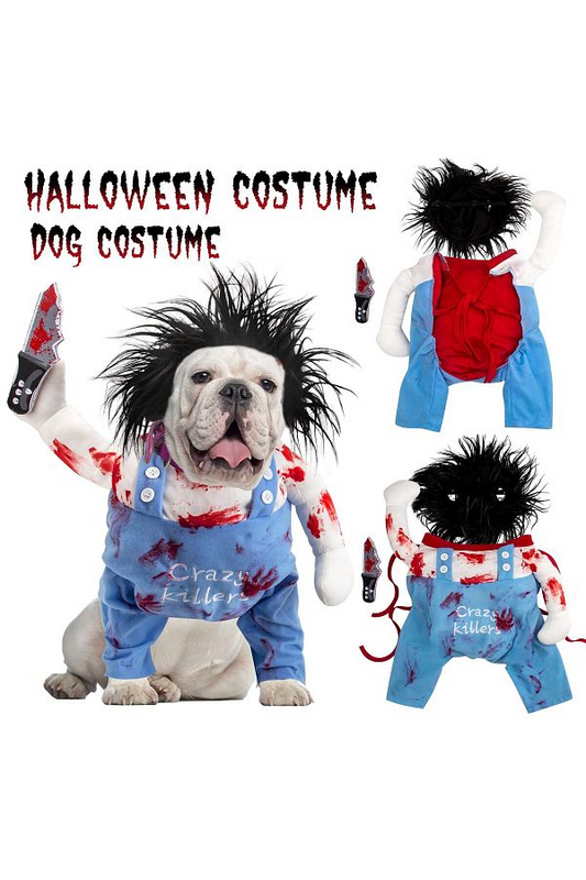 Αποκριάτικη στολή σκύλου Crazy Killer