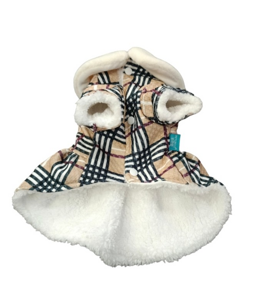 Ρούχο σκύλου φόρεμα Cozy Checkered