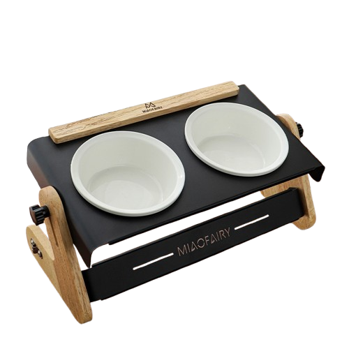 Διπλό μπολ σκύλου-γάτας Elevated