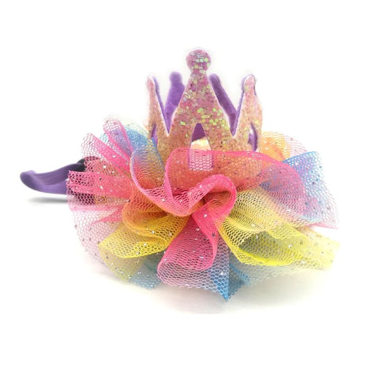 Kαπελάκι Γενεθλίων σκύλου γάτας Purple Crown