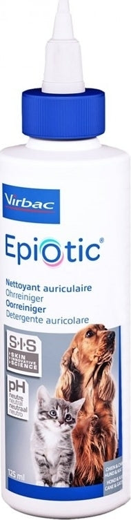 Καθαριστικό αυτιών σκύλου γάτας Epiotic (125ml)
