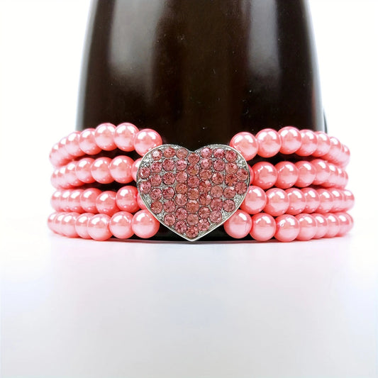 Κολιέ σκύλου-γάτας Elegance Heart