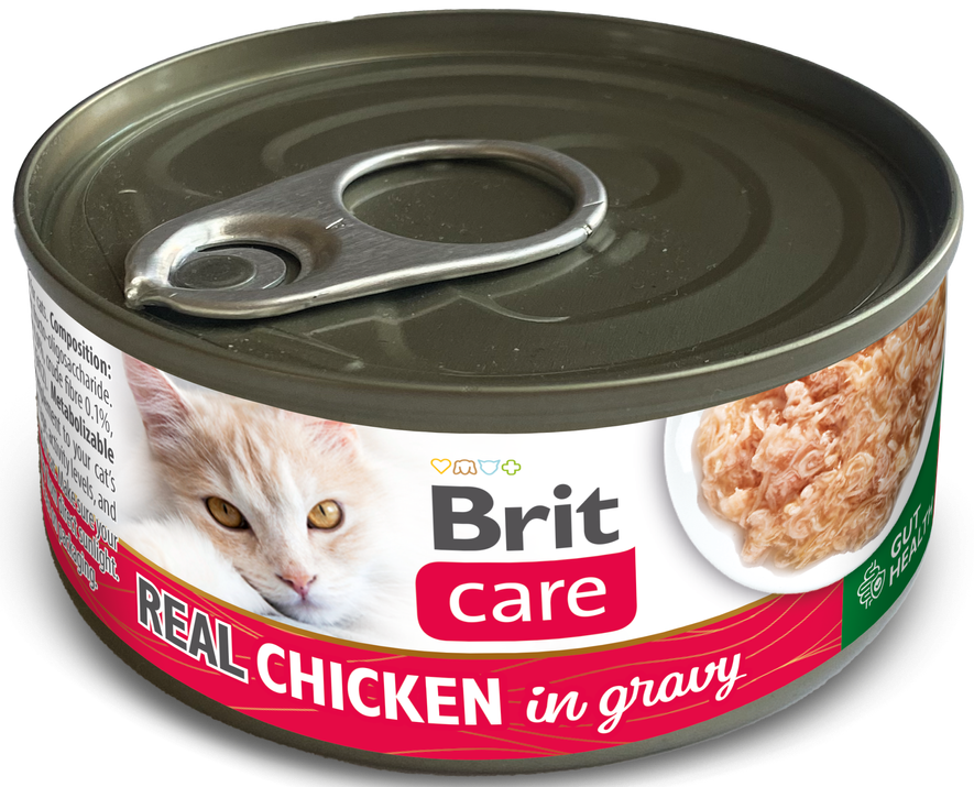 Κονσέρβα για γατες BRIT Gravy (80gr)(πολλές γεύσεις)