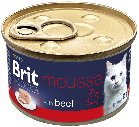 Κονσέρβα για γατες BRIT Premium by Nature Mousse (85gr) (πολλέσ γεύσεις)