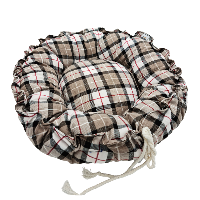 Kρεβάτι σκύλου-γάτας CHECKERED ROUND SANVI