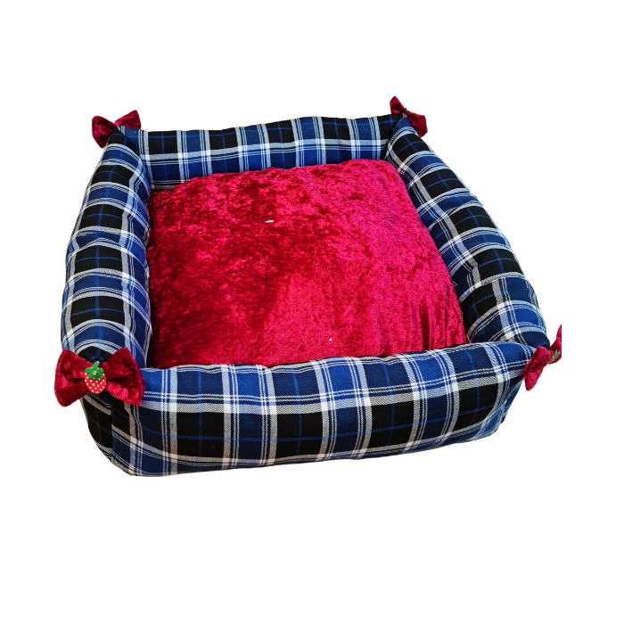 Kρεβάτι σκύλου-γάτας Velvet Strawberry