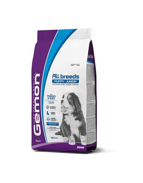 Ξηρά τροφή σκύλου Gemon All Breeds Puppy Τόνος-Ρύζι (3kg)