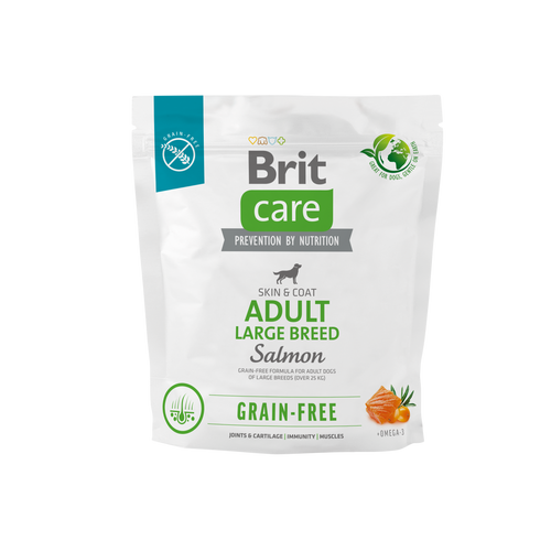 Ξηρά τροφή σκύλου Brit Care GRAINFREE Adult Large Σολομός