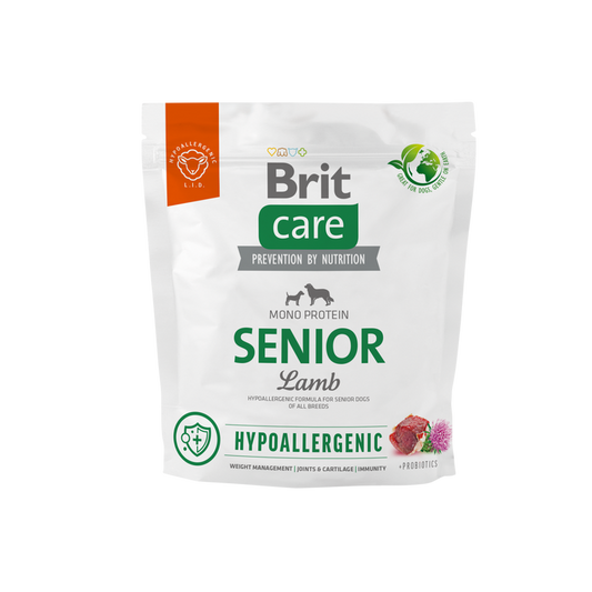 Ξηρά τροφή σκύλου Brit Care Hypoallergenic® Senior Dog Large Αρνί
