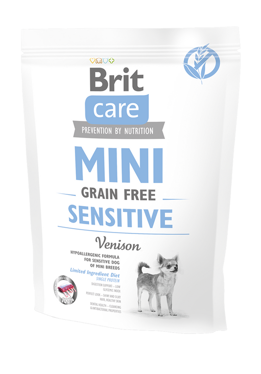Ξηρά τροφή σκύλου Brit Care Mini® Grain Free SENSITIVE ελάφι
