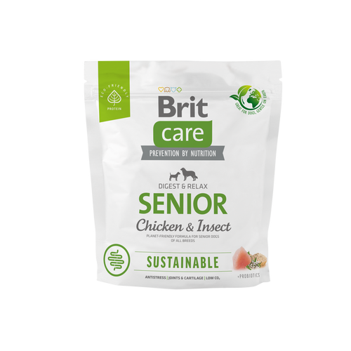 Ξηρά τροφή σκύλου Brit Care Sustainable Senior Κοτόπουλο & Έντομα