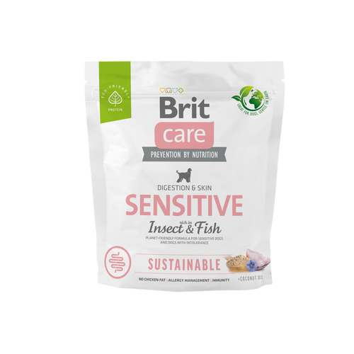 Ξηρά τροφή σκύλου Brit Care Sustainable Sensitive Ψάρι & Έντομα