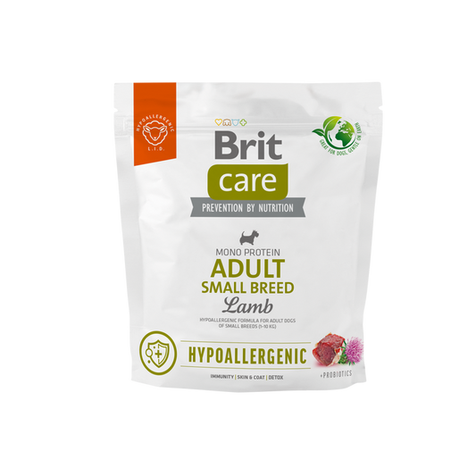 Ξηρά τροφή σκύλου Brit Care Hypoallergenic® Adult Dog Small Αρνί