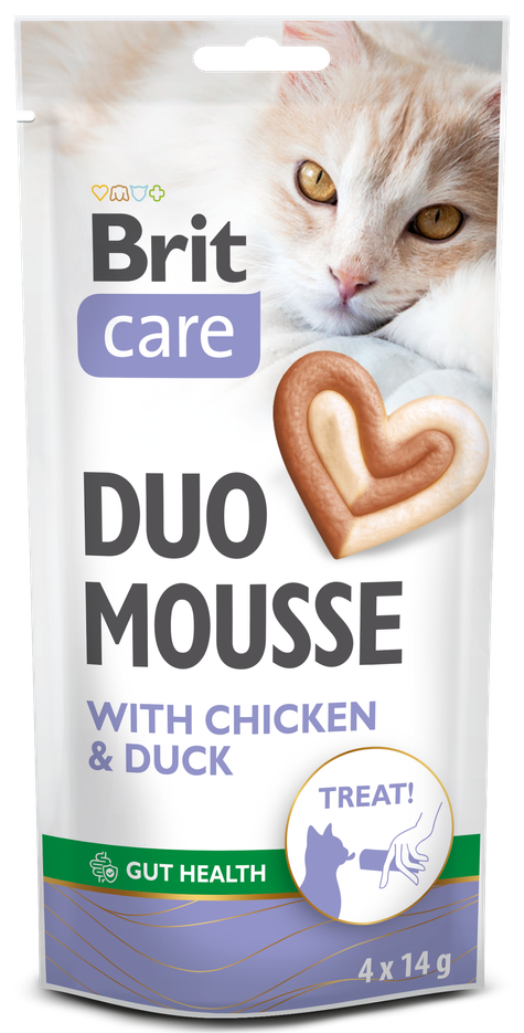 Λιχουδιά γάτας Brit Care DUO Mousse (4x14gr)