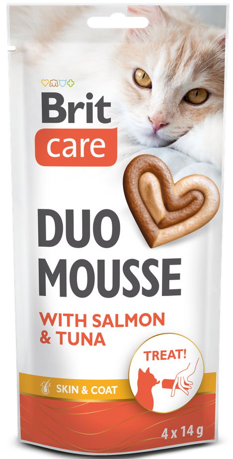 Λιχουδιά γάτας Brit Care DUO Mousse (4x14gr)