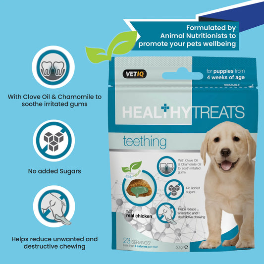 Λιχουδιά VET IQ Healthy Treats Teething (50gr)
