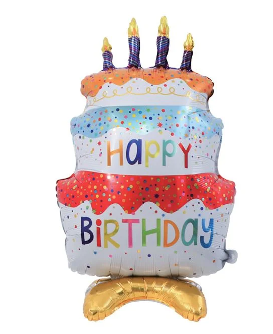 Μπαλόνι γενεθλίων σκύλου-γάτας Birthday Cake 3