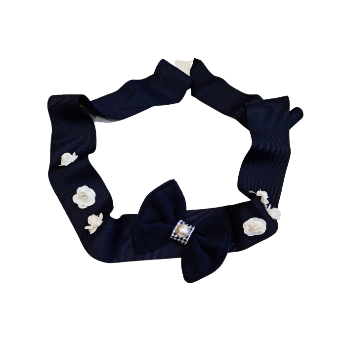 Παπιγιόν σκύλου-γάτας SANVI Luxury Ribbon Flower