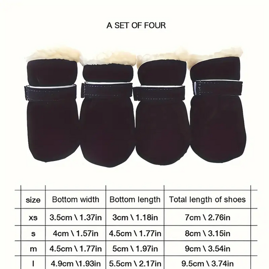 Παπούτσια σκύλου Winter Boots Black