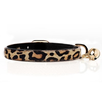 Περιλαίμιο γάτας Leopard Leather Pepper