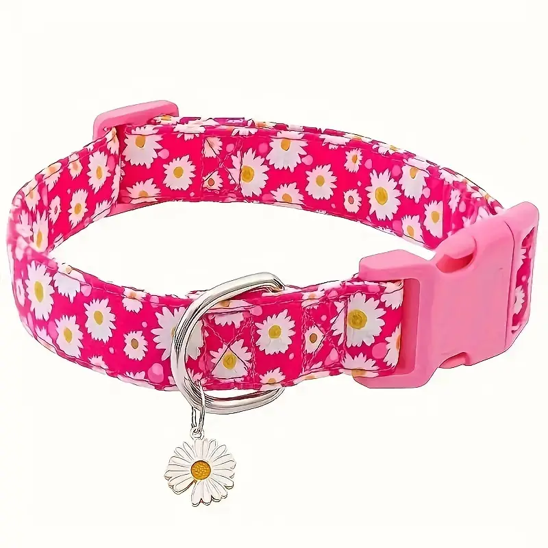 Περιλαίμιο σκύλου Pink Daisies