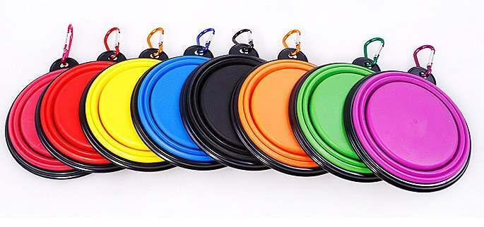 Πτυσσόμενο πιάτο ταξιδίου σκύλου γάτας DNK