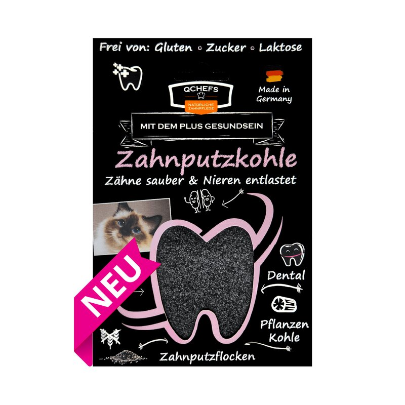 Οδοντικές νιφάδες γάτας Dental Charcoal