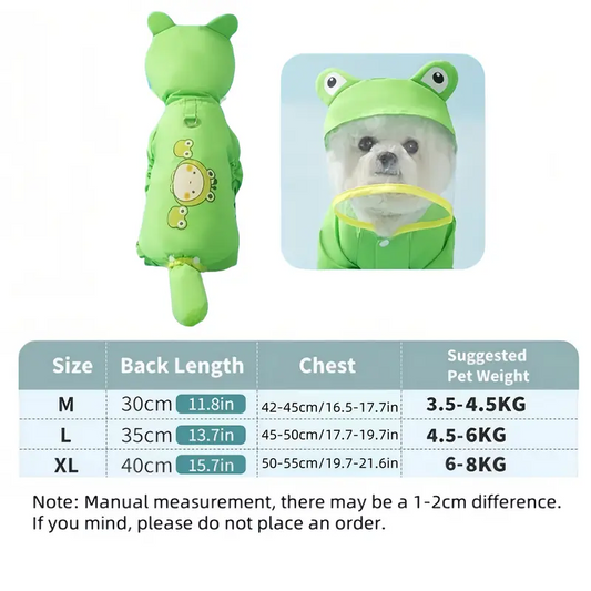 Ρούχο σκύλου αδιάβροχο Frogy
