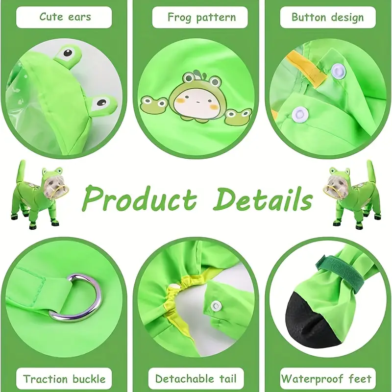 Ρούχο σκύλου αδιάβροχο Frogy