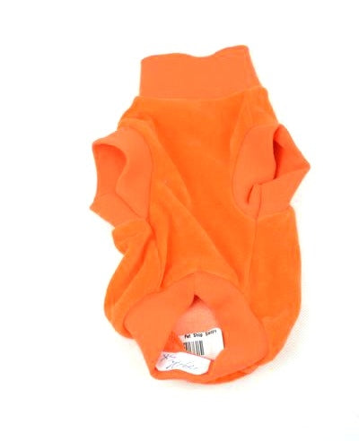 Ρούχο σκύλου φλις βελούδο ORANGE HELLOPET