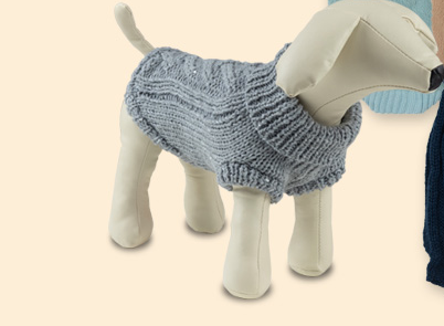 Ρούχο σκύλου μάλλινο GRAY GLAM