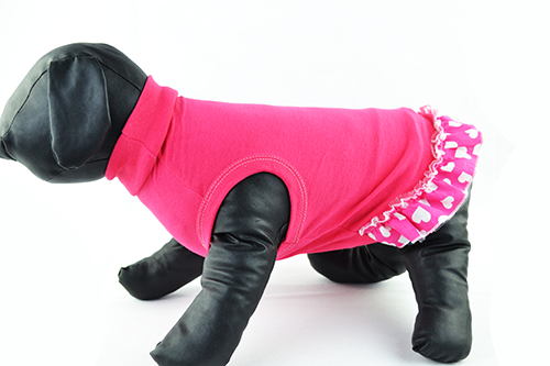 Ρούχο σκύλου μπλουζάκι HEARTS