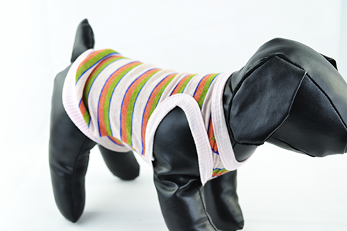 Ρούχο σκύλου ριγέ αμάνικο WOOF