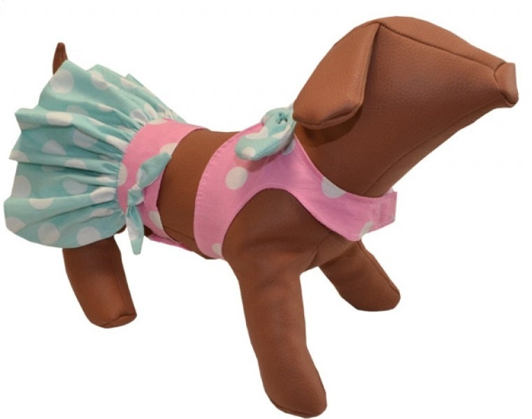 Ρούχο σκύλου σετ φούστα-τοπάκι DOTS