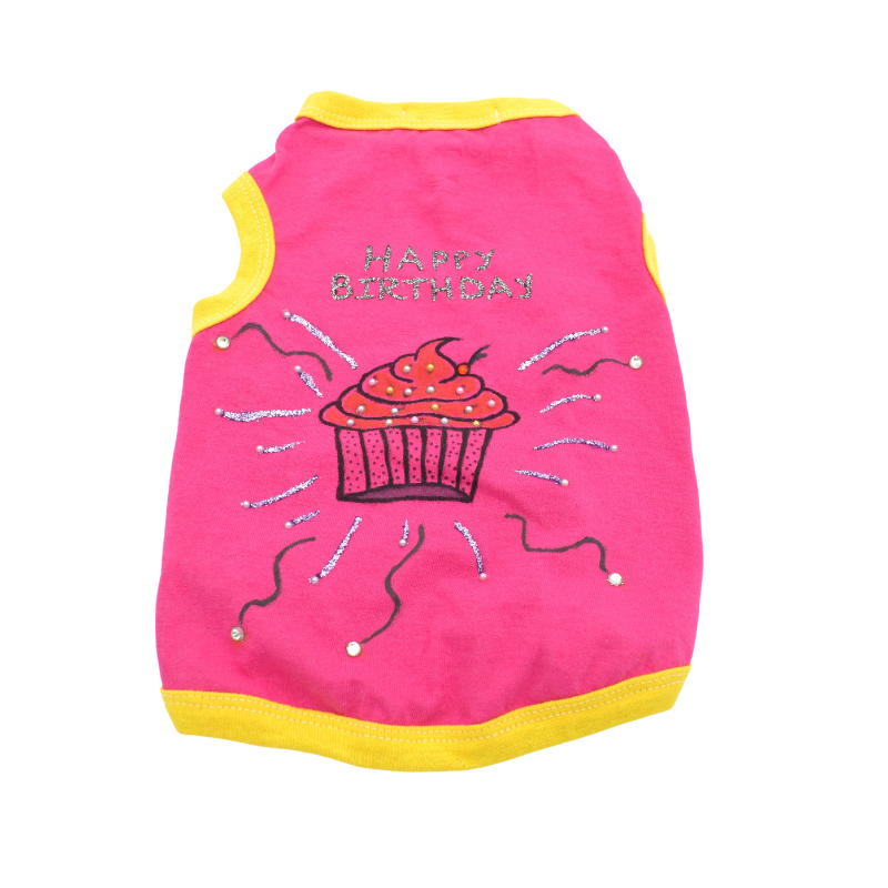 Ρούχο σκύλου T-Shirt BIRTHDAY GLOW