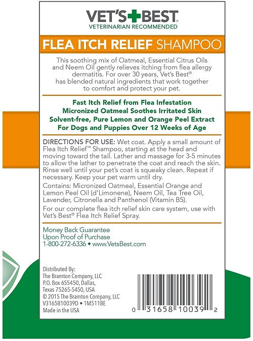 Σαμπουάν σκύλου Vet's Best Flea Itch Relief (470ml)