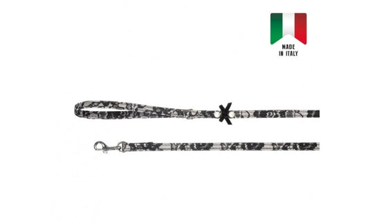 Σετ περιλαίμιο-οδηγός σκύλου γάτας Camon Studs & Bows Black