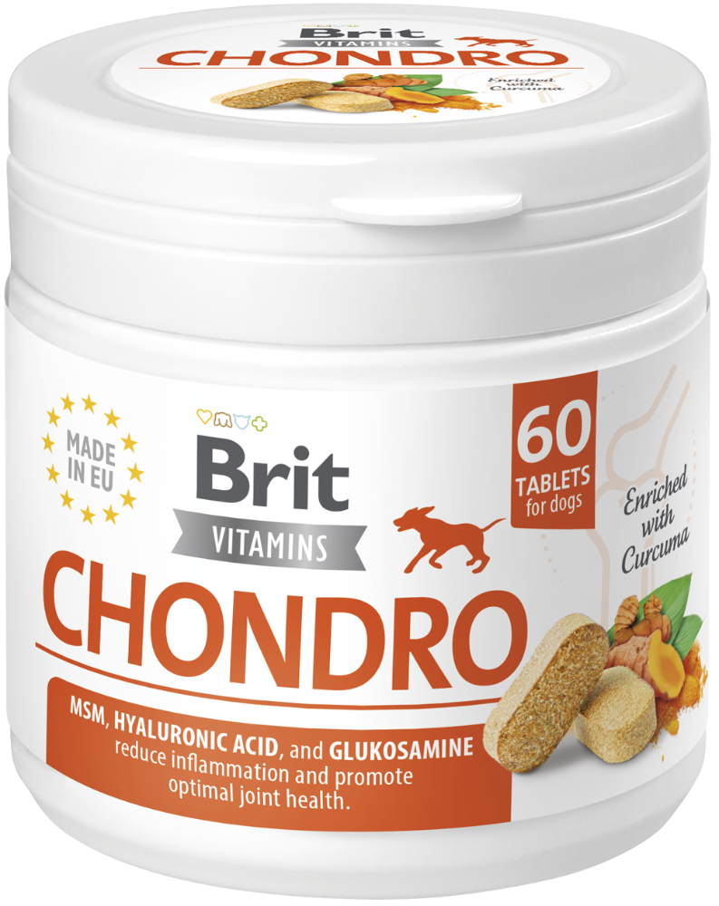 Συμπλήρωμα διατροφής ταμπλέτα σκύλου Brit Chondro (120gr)