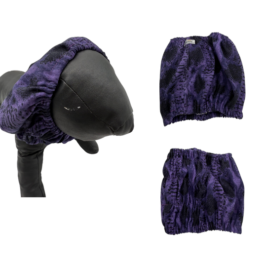 Snood σκύλου Purple Animal Print Sanvi