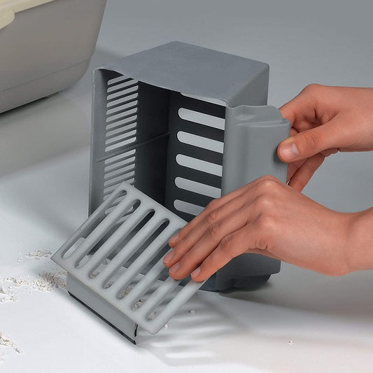 Φτυαράκι καθαρισμού άμμου γάτας 6 χρήσεων