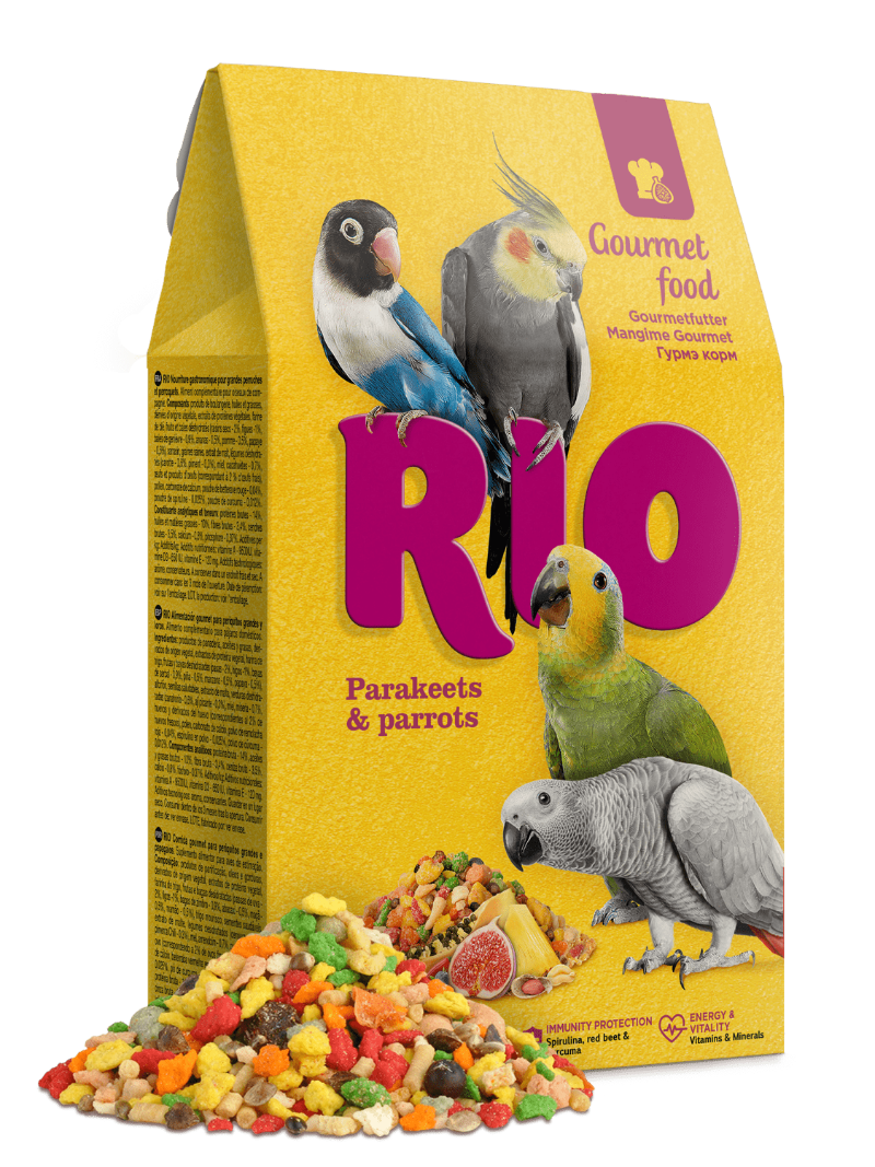 Τροφή για παπαγάλους και παπαγαλάκια RIO Gourmet (250g)