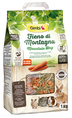 Χόρτο τρωκτικών Gimbi Fieno Di montagna Καρότο (1kg)
