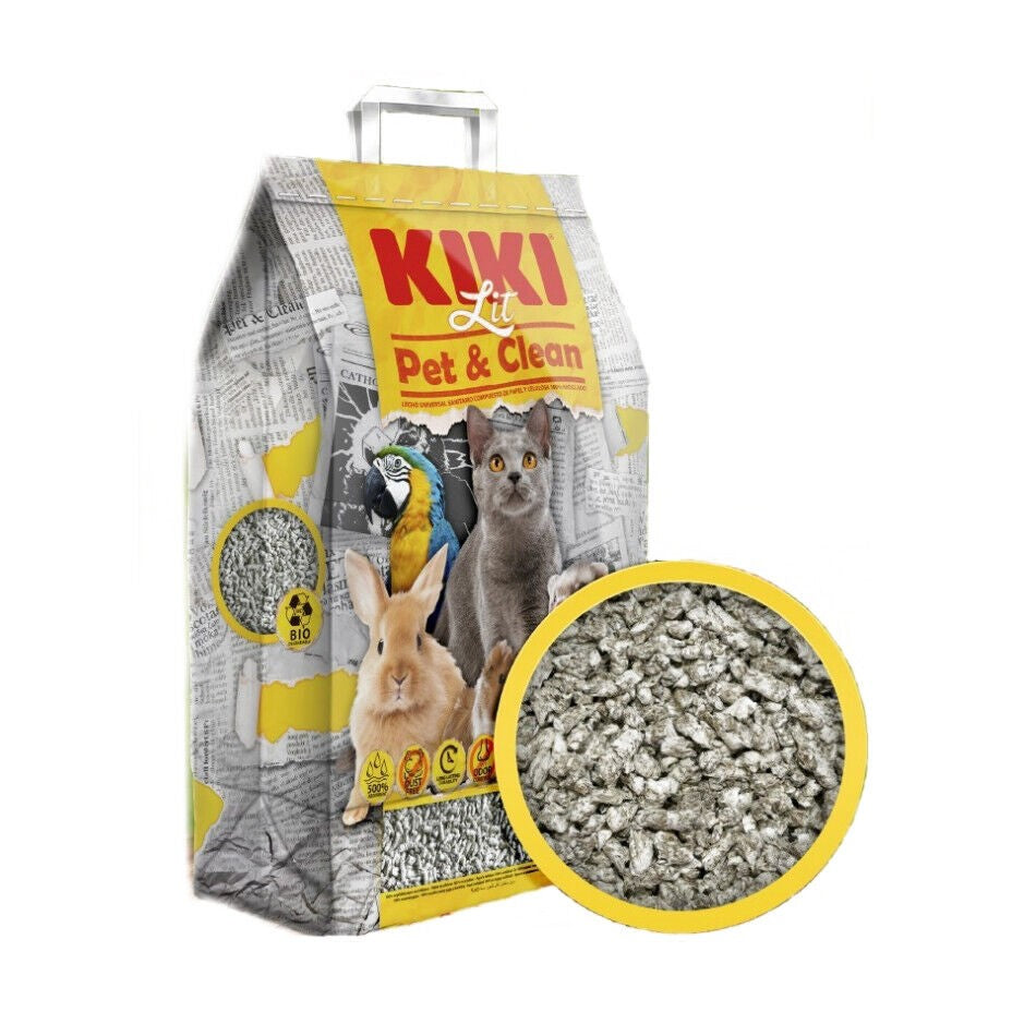 Υπόστρωμα χαρτιού-καλαμποκιού Kiki Lit Pet & Clean (10L)