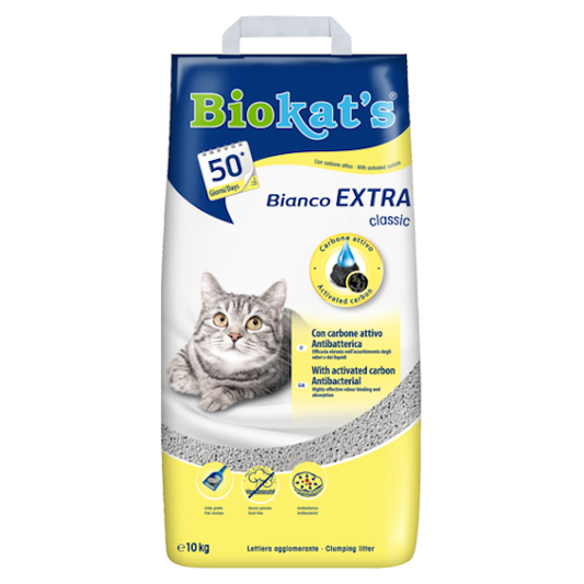 Άμμος Γάτας BIOKAT's BIANCO CLASSIC EXTRA (10kg)