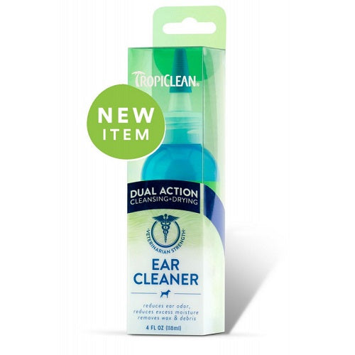 Καθαριστικό αυτιών σκύλου TropiClean Dual Action (118ml)