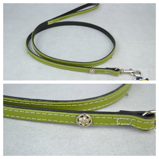 Οδηγός σκύλου PetVet δερματίνη Strass