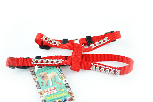 Επιστήθιο σκύλου με strass New Pet
