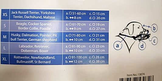 Φίμωτρο ασφαλείας σκύλου Pawise